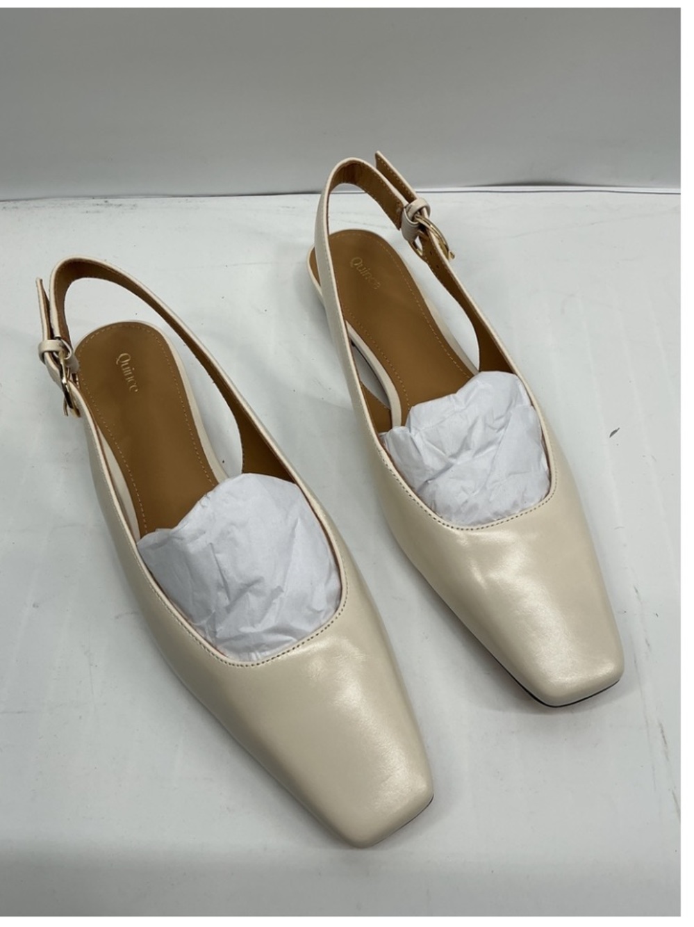 Italian Leather Slingback Flat